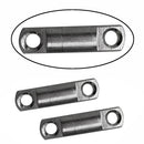 2 x Steel Sheet Seat Double Swivels Main Line Connector Fishing Tool Nice Fashio
