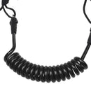 1Pcs Adjustable Surf Board Coiled Bicep Wrist Leash with Plug Black New Hot