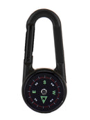 Outdoor Survival Tool Key Chain Outdoor Camping Compass Thermometer Carabiner