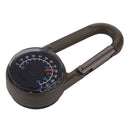 Outdoor Survival Tool Key Chain Outdoor Camping Compass Thermometer Carabiner