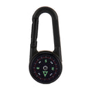 3 in 1 Compass Thermometer Outdoor Hiking Survival Carabiner Key Ring