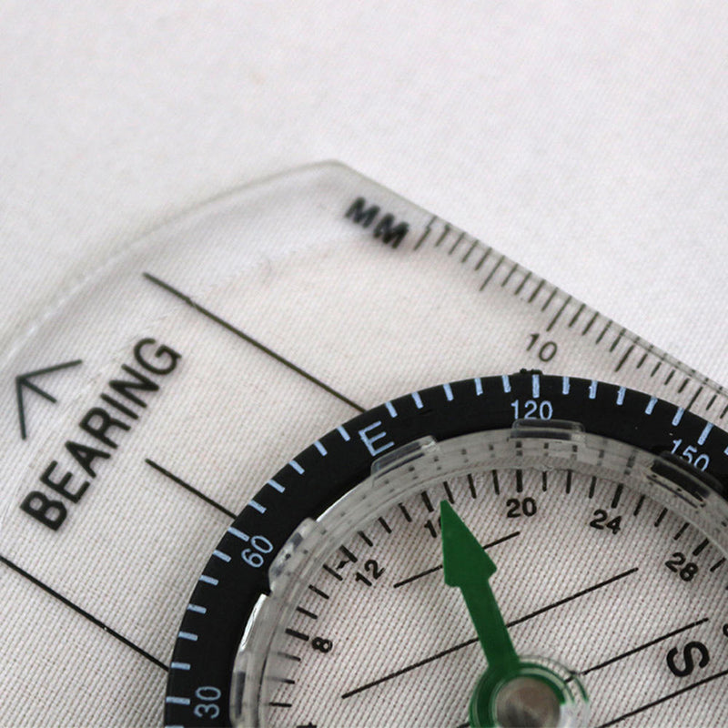 Professional Mini Compass Map Scale Ruler Multifunctional Equipment Outdoor