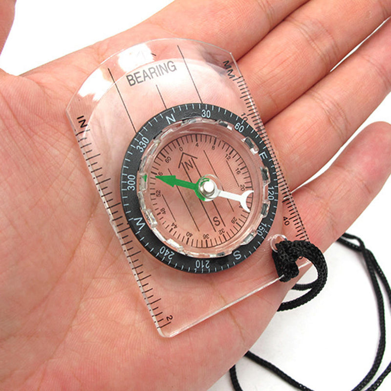 Professional Mini Compass Map Scale Ruler Multifunctional Equipment Outdoor