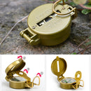 1 pc Compasses Folding Lens Compass Portable Multifunction Compass Yellow New