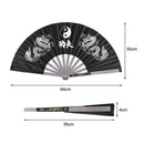 Chinese Kung Fu Martial Arts Tai Chi Dragon Stainless Steel Frame Fan Best v n