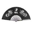 Chinese Kung Fu Martial Arts Tai Chi Dragon Stainless Steel Frame Fan Best v n