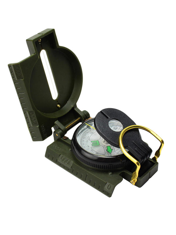 1 PC Folding Compass Portable Military Multifunction Metal shell Compass