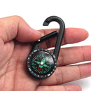 Mini Portable Carabiner Compass Metal Snap Hook for Hiking camping Outdoor Sport