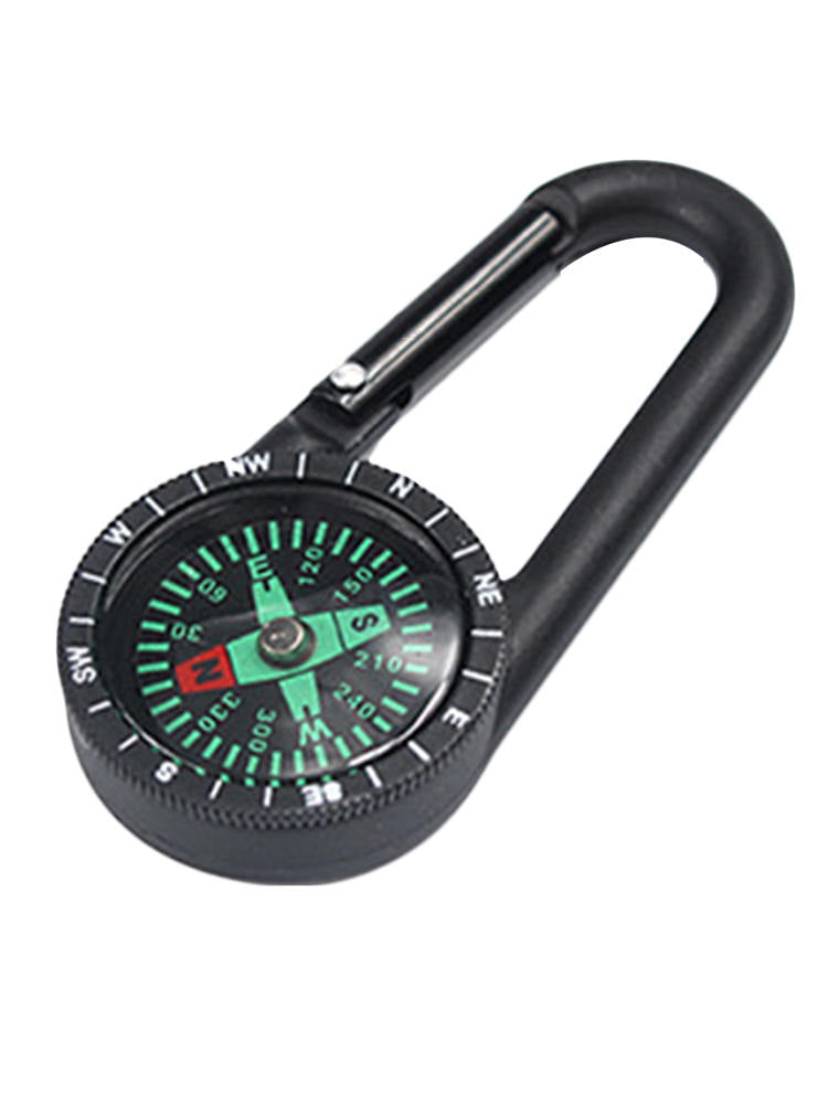 Mini Portable Carabiner Compass Metal Snap Hook for Hiking camping Outdoor Sport