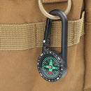 Mini Portable Carabiner Compass Metal Snap Hook for Hiking camping Outdoor Sport