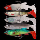 Fishing Lure Soft Bait with Treble Tackle Hooks for freshwater / saltwater