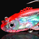 3pcs Artificial Silicone Fishing Lure Hook Soft Bait Lead Jig Head Tackle 8cm