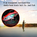 3pcs Artificial Silicone Fishing Lure Hook Soft Bait Lead Jig Head Tackle 8cm