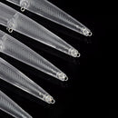 5pcs Unpainted Crankbait Fishing Lure Body Transparent Blank Fish Lures 18.5cm