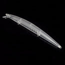 5pcs Unpainted Crankbait Fishing Lure Body Transparent Blank Fish Lures 18.5cm