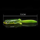 5pcs Lizard Rubber Soft Plastic Fishing Bait Lifelike Fishing Lure 7.5cm