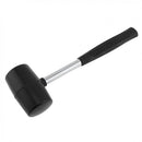 Non-elastic Black Rubber Hammer Tile Hammer & Round Head + Non-slip Handle