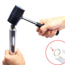 Non-elastic Black Rubber Hammer Tile Hammer & Round Head + Non-slip Handle