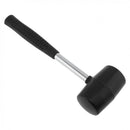 Non-elastic Black Rubber Hammer Tile Hammer & Round Head + Non-slip Handle