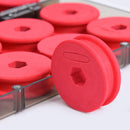 16x Details about  Red Foam Fishing Line X16 Coil Reels with Plastic Box Hot
