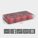 16x Details about  Red Foam Fishing Line X16 Coil Reels with Plastic Box Hot