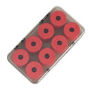16x Details about  Red Foam Fishing Line X16 Coil Reels with Plastic Box Hot