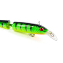 5pcs Double Section Bionic Fishing Lure Crank Bait Tackle Bass Hook