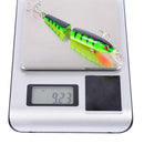 5pcs Double Section Bionic Fishing Lure Crank Bait Tackle Bass Hook