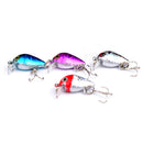 5pcs Minnow Fishing Lures Artificial Hard Baits Bass Fish Tackle Random Color