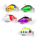 5pcs Minnow Fishing Lures Artificial Hard Baits Bass Fish Tackle Random Color