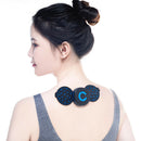 1 Pc Mini Electric Neck Back Massager Pad Cervical Massage Stimulator Pain