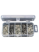 Aluminum Single Barrel Crimp Sleeves Fishing Line Tube Connector for Leader Rigs