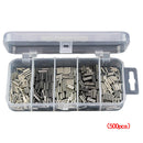 Aluminum Single Barrel Crimp Sleeves Fishing Line Tube Connector for Leader Rigs