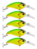 5pcs Mini Minnow Plastic Fishing Crank Bait Hooks Crankbait Tackle 10cm Best