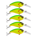 5pcs Mini Minnow Plastic Fishing Crank Bait Hooks Crankbait Tackle 10cm Best