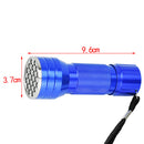 1pc UV Ultra Violet 21 LED Flashlight Mini light Aluminum Torch Light Lamp NEW