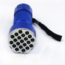21 LED UV Ultra Violet light Flashlight Torch Inspection Light Outdoor Blue