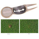 1 pc Aluminum Alloy Divot Tool Putting Green Lawn Repair Golf Gift Ball Marker