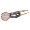 1 pc Aluminum Alloy Divot Tool Putting Green Lawn Repair Golf Gift Ball Marker