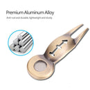 1 pc Aluminum Alloy Divot Tool Putting Green Lawn Repair Golf Gift Ball Marker