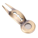 1 pc Aluminum Alloy Divot Tool Putting Green Lawn Repair Golf Gift Ball Marker