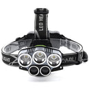 1 PC USB Rechargeable 3T6-2XPE LED Headlamp Headlight Torch Waterproof Practical