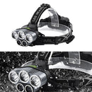 1 PC USB Rechargeable 3T6-2XPE LED Headlamp Headlight Torch Waterproof Practical