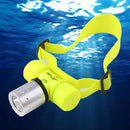 Portable Diving Flashlight Headlamp Underwater 50M 3 Modes LED Waterproof Lamp