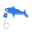 5x Shark Safety Floating Keychain Key Ring Yachting Sailing Swimming Fishing