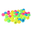 50x Colorful Number Ping Pong Balls Table Tennis Ball Professional Entertainment