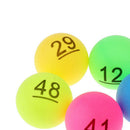 50x Colorful Number Ping Pong Balls Table Tennis Ball Professional Entertainment