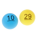 50x Colorful Number Ping Pong Balls Table Tennis Ball Professional Entertainment