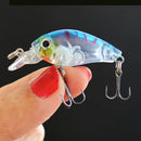 5pcs Lifelike Bionic Bait Minnow Wobbler Plastic Hard Crank Fishing Lure w/ Box