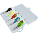 5pcs Lifelike Bionic Bait Minnow Wobbler Plastic Hard Crank Fishing Lure w/ Box